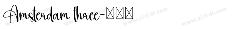 Amsterdam three字体转换